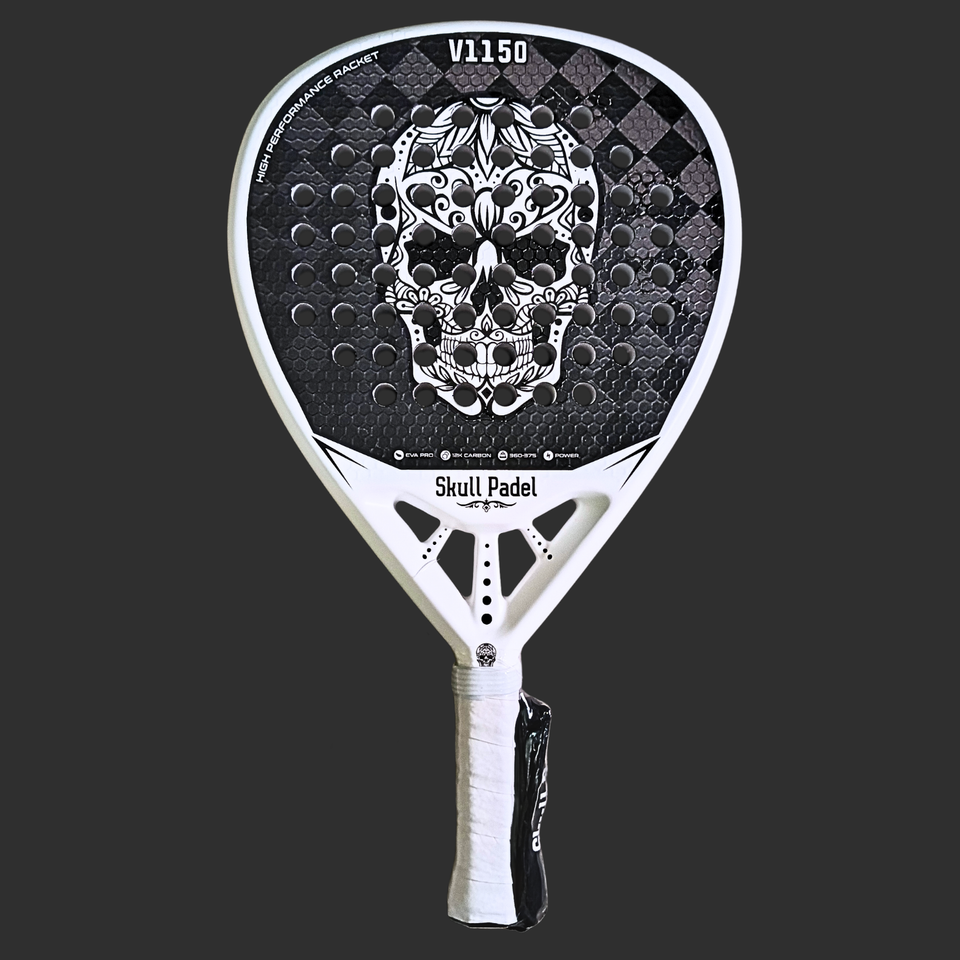 PADEL RACKET | V1150 WHITE 12K CARBON