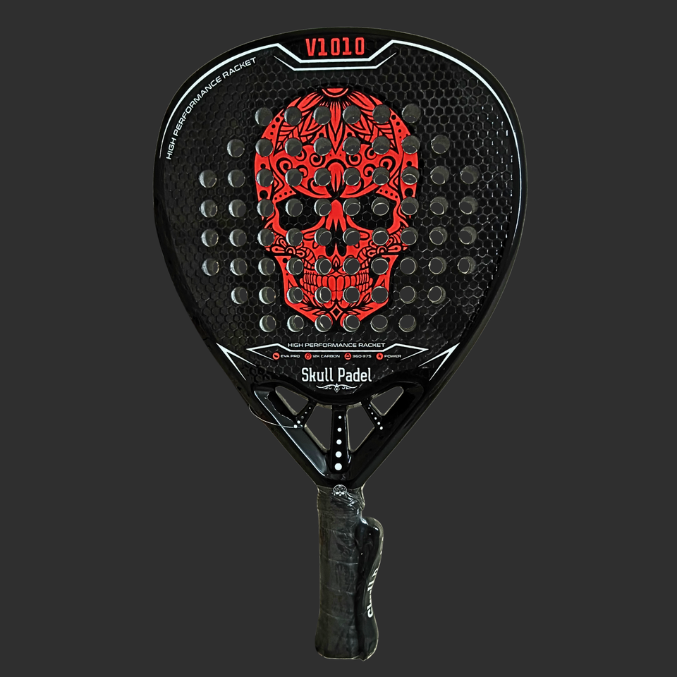 Padel Racket | V1010 RED BLACK 12K CARBON